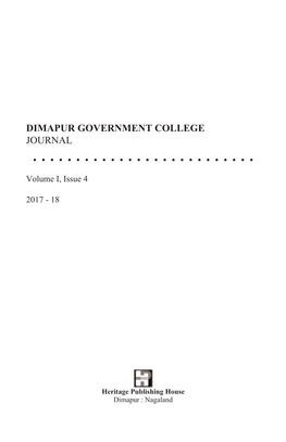 Dimapur Government College Journal