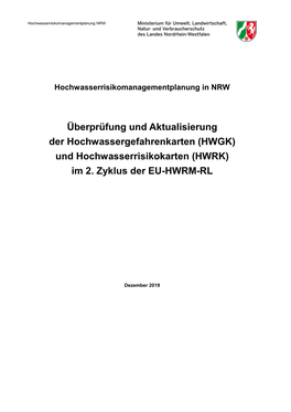 Überprüfung Und Aktualisierung Der HWGK Und HWRK