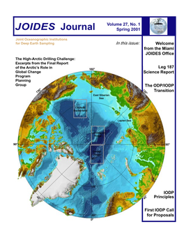 JOIDES Journal 27(1)