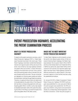 Patent Prosecution Highways: Accelerating the Patent Examination Process