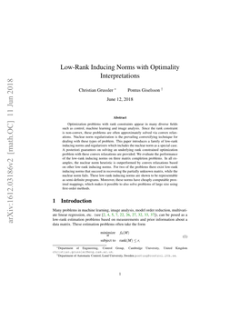 Low-Rank Inducing Norms with Optimality Interpretations