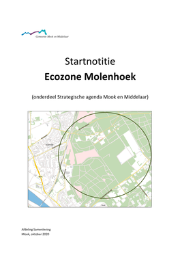 Startnotitie Ecozone Molenhoek