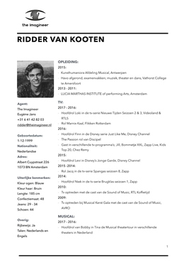 Ridder Van Kooten