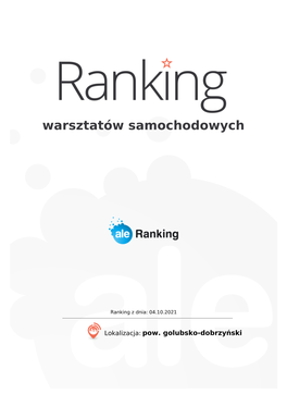 Lista Polecanych Warsztatów Samochodowych • Pow. Golubsko