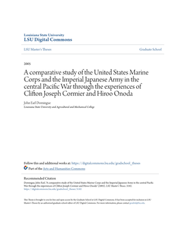 A Comparative Study of the United States Marine Corps and The
