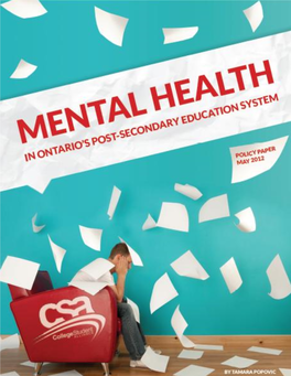 Mental Health in Ontario's Postsecondary Education