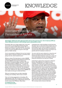 Tony Fernandes of Airasia