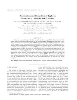 Assimilation and Simulation of Typhoon Rusa (2002) Using the WRF System