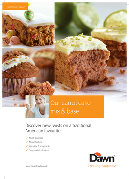 Our Carrot Cake Mix & Base