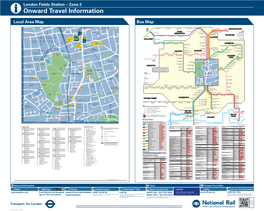 Buses from London Fields Local Area Map L a Bus Map G N N I O R