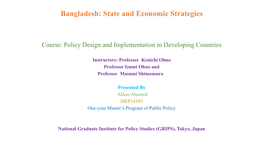 The Political Economy of Pro-Market Reforms in Bangladesh: Regime Consolidation Through Economic Liberalization