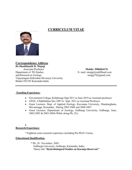 Curriculum Vitae