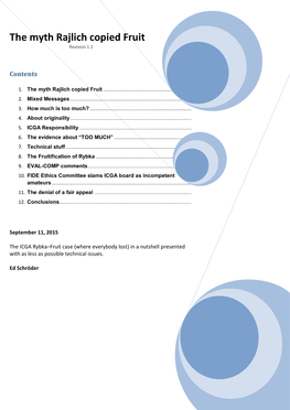 The Myth Rajlich Copied Fruit Revision 1.1