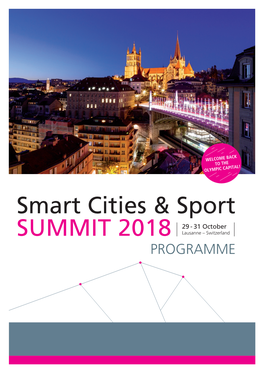 Programme Welcome to Sports Cities!