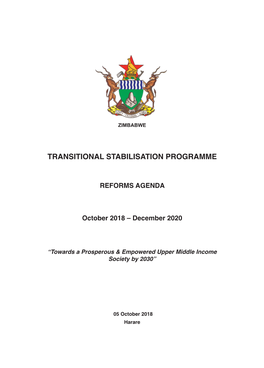 Transitional Stabilisation Programme