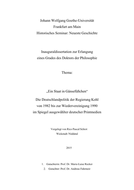 Neueste Geschichte Inauguraldissertation Zur Erlang