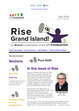 2016 May Rise Grand Island!