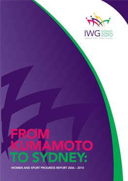 4 – 2010 – from Kumamoto to Sydney Progress Report