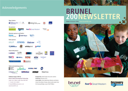 BRUNEL 200NEWSLETTER Major Funders: Issue 3 Autumn 2006