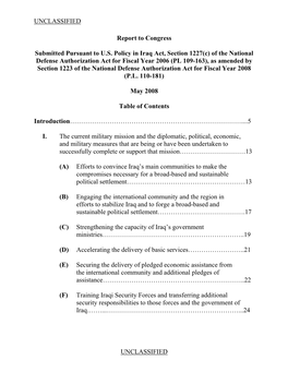 Section 1227 Report on Iraq (Pdf)