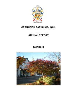 Cranleigh Parish Council Annual Report 2013/2014