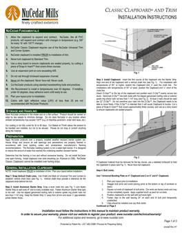 Clapboard Installation Guide