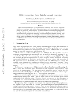 Object-Sensitive Deep Reinforcement Learning