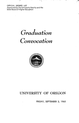 Graduation Convocation