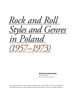 Mariusz Gradowski This Publication Has Been Co-Financed from The