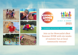 Newcastle Best Summer Ever Activities Programme