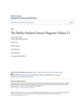 The Molloy Student Literary Magazine Volume 13