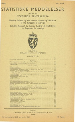 Statistiske Meddelelser 1948