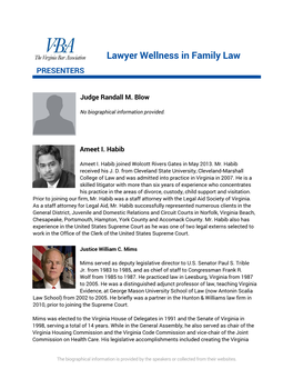 Lawyer Wellness in Family Law