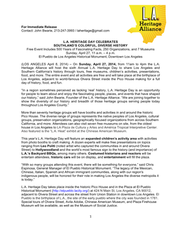 LAHD 2014 Press Release V2