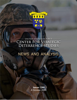 Center for Strategic Deterrence Studies (CSDS) News and Analysis