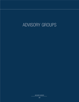 Advisory Groups