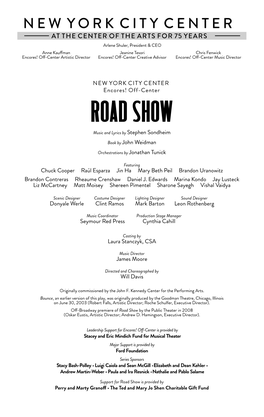 Read the Road Show Program