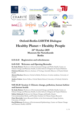 Healthy Planet – Healthy People