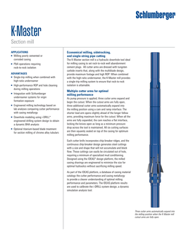 Product Sheet K-Master Section Mill Economical Milling