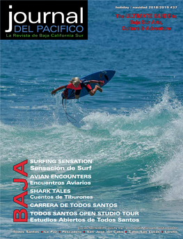 Ournal Baja Sur Arts, Jdel PACIFICO Culture & Adventure La Revista De Baja California Sur