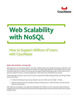 Web Scalability with Nosql