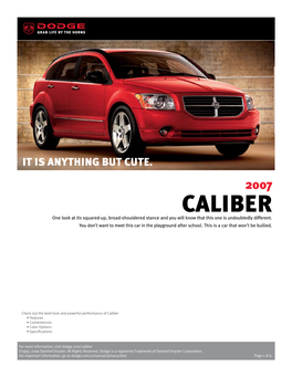 2007 Dodge Caliber