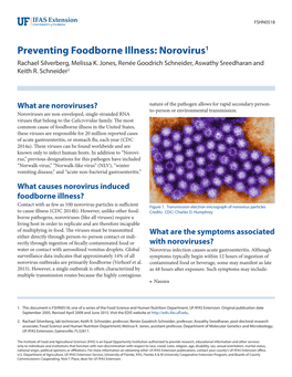 Preventing Foodborne Illness: Norovirus1 Rachael Silverberg, Melissa K