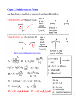 Chapter 2: Protein Structure and Function