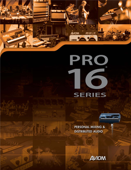 Aviom Pro16 Series Brochure