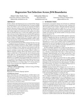 Regression Test Selection Across JVM Boundaries