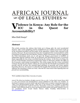 Violence in Kenya