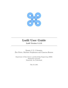 Ludii User Guide Ludii Version 1.1.13