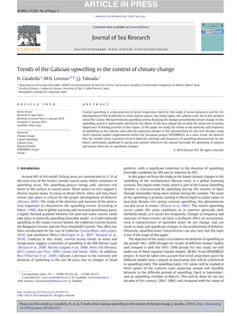 Trends of the Galician Upwelling in the Context of Climate Change