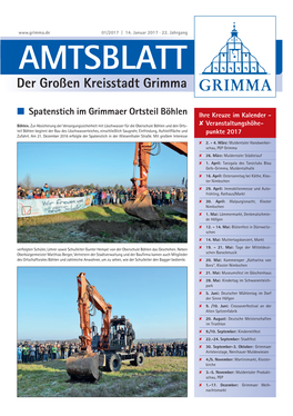 AMTSBLATT Der Großen Kreisstadt Grimma